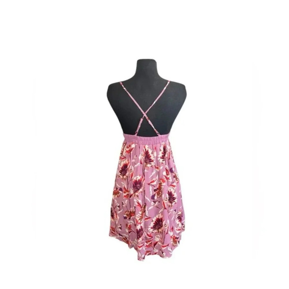 Xhilaration Women's Purple Floral Backless Dress Size Medium - Picture 2 of 4